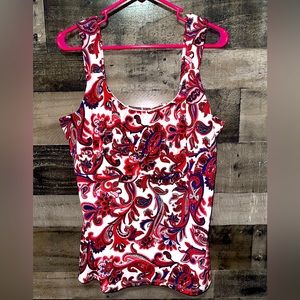 Ann Taylor signature Top in Paisley sz XL